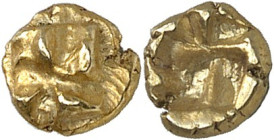 GRÈCE ANTIQUE - GREEK
Ionie, cité indéterminée. 1/48e de statère ND (625-600 av. J.-C.).
Av. Carré géométrique aux formes indéterminées. 
Rv. Carré...