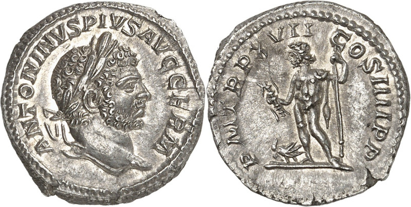 EMPIRE ROMAIN - ROMAN
Caracalla (198-217). Denier ND (214), Rome.
Av. ANTONINV...