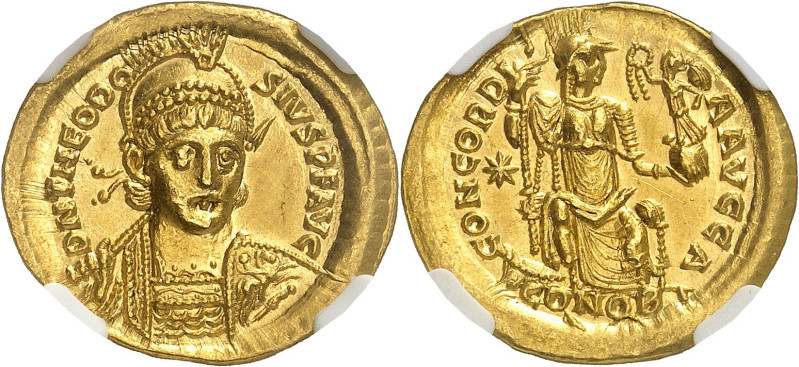 EMPIRE ROMAIN - ROMAN
Théodose II (402-450). Solidus ND (408-420), Constantinop...