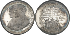 ALLEMAGNE - GERMANY
Bavière, Otto (1886-1913). Médaille en argent, noces d’argent de Louis de Bavière et Marie-Thérèse de Modène, par A. Boërsch, fra...