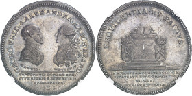 ALLEMAGNE - GERMANY
Brandebourg-Ansbach-Bayreuth, Charles-Alexandre (1757-1791). Thaler commémoratif, union des principautés d’Ansbach et de Bayreuth...