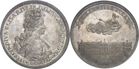 ALLEMAGNE - GERMANY
Brunswick-Wolfenbüttel, Anton-Ulrich (1704-1714). Thaler, décès de la duchesse Élisabeth-Juliane von Holstein-Norburg 1704, Braun...