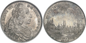 ALLEMAGNE - GERMANY
Nuremberg (ville de). Thaler au nom de l’Empereur Charles VII 1742 PGN, Nuremberg.
Av. CAROLVS VII. - D. G. ROM. IMP. S. A. Bust...