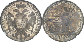 ALLEMAGNE - GERMANY
Nuremberg (ville de). Thaler de convention commémoratif, paix de Hubertsbourg, au nom de l’empereur François Ier 1763 SF ILŒ, Nur...