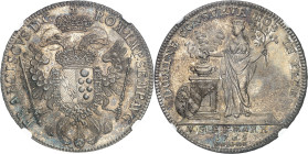 ALLEMAGNE - GERMANY
Nuremberg (ville de). Thaler de convention, au nom de l’empereur François Ier 1765 SS-GNR, Nuremberg.
Av. FRANCISCVS. D. G. - RO...
