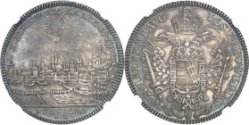 ALLEMAGNE - GERMANY
Nuremberg (ville de). Thaler de convention au nom de l’empereur Joseph II 1779 KR, Nuremberg.
Av. X. EINE FEINE MARCK. (date) / ...