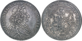 ALLEMAGNE - GERMANY
Passau (diocèse de), Jean-Philippe de Lamberg (1689-1712). Thaler 1701, Pomme de pin, Augsbourg.
Av. IOAN: PHILIP: CARDINAL: DE ...