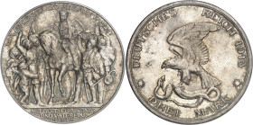 ALLEMAGNE - GERMANY
Prusse, Guillaume II (1888-1918). 3 (drei) mark, 100e anniversaire de la déclaration de guerre des Prussiens contre Napoléon 1913...