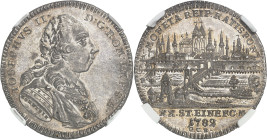 ALLEMAGNE - GERMANY
Ratisbonne (ville libre de). 1/2 thaler de convention, au nom de l’empereur Joseph II 1782 GCB, Ratisbonne.
Av. IOSEPHVS II. - D...