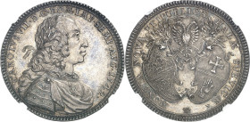 ALLEMAGNE - GERMANY
Schwäbisch Hall (ville libre de). Thaler au nom de l’Empereur Charles VII 1742 GFN, Nuremberg.
Av. CAROLVS VII. D. G. ROM. IMP. ...