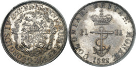 ANTILLES BRITANNIQUES - BRITISH WEST INDIES
Georges IV (1820-1830). 1/2 dollar 1822, Londres.
Av. (à 6 h) GEORGIUS IV D: G: BRITANNIARUM RED F: D:. ...