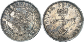 ANTILLES BRITANNIQUES - BRITISH WEST INDIES
Georges IV (1820-1830). 1/4 dollar 1822, Londres.
Av. (à 6 h) GEORGIUS IV D: G: BRITANNIARUM RED F: D:. ...