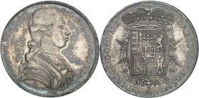 ITALIE - ITALY
Toscane (Grand-duché de), Pierre-Léopold de Habsbourg-Lorraine (1765-1790). Francescone (4 fiorini ou 10 paoli) 1784, Florence.
Av. P...