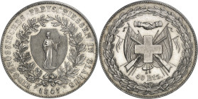 SUISSE - SWITZERLAND
Glaris ou Glarus (canton de). 40 batzen, concours de tir de Glarus 1847.
Av. EIDGENOSSISCHES FREYSCHIESSEN IN GLARUS / (date). ...