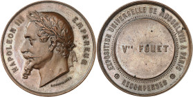 ALGÉRIE - ALGERIA
Second Empire / Napoléon III (1852-1870). Médaille, prix de l’Exposition Universelle de Paris, par H. Ponscarme 1867, Paris.
Av. N...