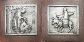 ALGÉRIE - ALGERIA
IIIe République (1870-1940). Paire de plaques, scènes de la vie courante en Algérie, par L. Gibert ND (c.1950), Paris.
Av. Scènes ...