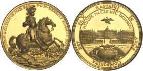 ALLEMAGNE - GERMANY
Bade, Louis Guillaume (1677-1707). Médaille au module de 20 ducats, 300e anniversaire du margrave Louis Guillaume et de la Paix d...