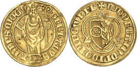 ALLEMAGNE - GERMANY
Mayence (archevêché de), Gerlier (ou Gerlac) de Nassau (1346-1371). Florin d’or ND (1365-1371), Bingen.
Av. GERLACVS - AREPS: MO...