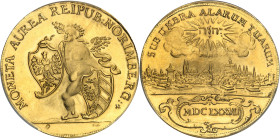 ALLEMAGNE - GERMANY
Nuremberg (ville de). Frappe moderne de 5 ducats de Nuremberg [1677] (c.1972), Monnaie de Paris pour NI (Numismatique Internation...