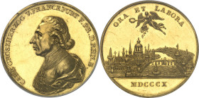 ALLEMAGNE - GERMANY
Confédération du Rhin, Charles-Théodore de Dalberg (1806-1813). Médaille d’Or, au module de 10 ducats, création du Grand-duché de...