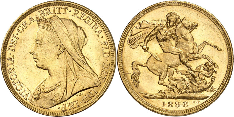 AUSTRALIE - AUSTRALIA
Victoria (1837-1901). Souverain 1896, M, Melbourne.
Av. ...