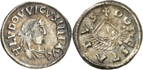 FRANCE / CAROLINGIENS - FRANCE / CAROLINGIAN
Louis le Pieux (814-840). Denier au portrait ND (814-819), Dorestad.
Av. H LVDOVVICVS IMP AVG. Buste la...