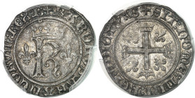 FRANCE / CAPÉTIENS - FRANCE / ROYAL
Charles VIII (1483-1498). Dizain dit Karolus ND (1492-1498), B, Bourges.
Av. + KAROLVS: FRANCORVM: REX: (atelier...