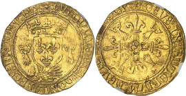 FRANCE / CAPÉTIENS - FRANCE / ROYAL
Louis XII (1498-1514). Écu d’or au porc-épic de Bretagne, 2e type ND (1507-1514), N, Nantes.
Av. *:LVDOVICVS: D:...