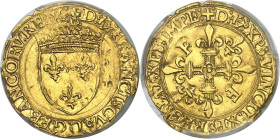 FRANCE / CAPÉTIENS - FRANCE / ROYAL
François Ier (1515-1547). Écu d’or au soleil, 5e type, 3e émission ND (1519), Bayonne.
Av. + (différent) (ancre)...