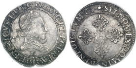 FRANCE / CAPÉTIENS - FRANCE / ROYAL
Henri III (1574-1589). Franc au col fraisé 1583, M, Toulouse.
Av. HENRICVS. III. D. G. FRANC. ET. POL. REX / (da...