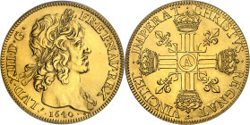 FRANCE / CAPÉTIENS - FRANCE / ROYAL
Louis XIII (1610-1643). Frappe moderne du 10 louis d’or (modern restrike), Frappe spéciale (SP) [1640] (c.1972), ...