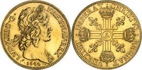 FRANCE / CAPÉTIENS - FRANCE / ROYAL
Louis XIII (1610-1643). Frappe moderne du 10 louis d’or (modern restrike) #131 [1640] (c.1972), Monnaie de Paris ...