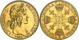 FRANCE / CAPÉTIENS - FRANCE / ROYAL
Louis XIII (1610-1643). Frappe moderne du 10 louis d’or (modern restrike) # 044 [1640] (c.1972), Monnaie de Paris...