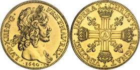 FRANCE / CAPÉTIENS - FRANCE / ROYAL
Louis XIII (1610-1643). Frappe moderne du 10 louis d’or (modern restrike) #370 [1640] (c.1972), Monnaie de Paris ...