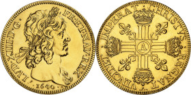 FRANCE / CAPÉTIENS - FRANCE / ROYAL
Louis XIII (1610-1643). Frappe moderne du 10 louis d’or (modern restrike), #0277 [1640] (c.1972), Monnaie de Pari...