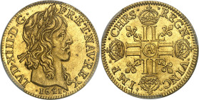 FRANCE / CAPÉTIENS - FRANCE / ROYAL
Louis XIII (1610-1643). Louis d’or à la mèche longue 1641, A, Paris.
Av. LVD. XIII. D. G. - FR. ET. NAV. REX. Tê...