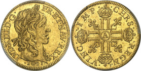FRANCE / CAPÉTIENS - FRANCE / ROYAL
Louis XIII (1610-1643). Louis d’or à la mèche longue 1641, A, Paris.
Av. LVD. XIII. D. G. - FR. ET. NAV. REX. Tê...