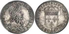 FRANCE / CAPÉTIENS - FRANCE / ROYAL
Louis XIII (1610-1643). Demi-écu, 3e type 1643, A, Paris (rose).
Av. LVDOVICVS. XIII. D. G. FR. ET. NAV. REX. Bu...