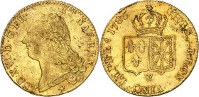 FRANCE / CAPÉTIENS - FRANCE / ROYAL
Louis XVI (1774-1792). Double louis d’or à la tête nue 1786, W, Lille.
Av. LUD. XVI. D. G. FR. - ET NAV. REX. Tê...
