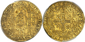 FRANCE / FÉODALES - FRANCE / FEUDAL
Ligny et Saint-Pol (comtés), Guy de Luxembourg-Ligny (1360-1364-1371). Franc à pied ND (c.1367-1371).
Av. GVIDOx...