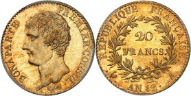 FRANCE - FRANCE
Consulat (1799-1804). 20 francs Bonaparte, Premier Consul An 12 (1804), A, Paris.
Av. BONAPARTE PREMIER CONSUL. Tête nue à gauche, a...