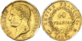 FRANCE - FRANCE
Premier Empire / Napoléon Ier (1804-1814). 40 francs Empire 1809, M, Toulouse.
Av. NAPOLEON EMPEREUR. Tête laurée à gauche, signatur...
