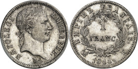 FRANCE - FRANCE
Premier Empire / Napoléon Ier (1804-1814). 1 franc Empire 1811, K, Bordeaux.
Av. NAPOLEON EMPEREUR. Tête laurée à droite, au-dessous...