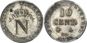 FRANCE - FRANCE
Premier Empire / Napoléon Ier (1804-1814). 10 centimes à l’N couronnée 1808, Paris.
Av. Au centre : N sous une couronne. Bordure d’u...