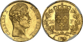 FRANCE - FRANCE
Charles X (1824-1830). 20 francs 1825, A, Paris.
Av. CHARLES X ROI DE FRANCE. Tête nue à droite, au-dessous signature MICHAUT et T c...