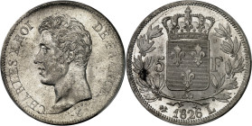 FRANCE - FRANCE
Charles X (1824-1830). 5 francs, 1er type 1826, L, Bayonne.
Av. CHARLES X ROI DE FRANCE. Tête nue à gauche, au-dessous signature MIC...