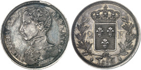 FRANCE - FRANCE
Henri V (1820-1883). 2 francs, Frappe spéciale (SP) 1832, Bruxelles (Würden).
Av. HENRI V ROI - DE FRANCE. Buste en uniforme à gauch...