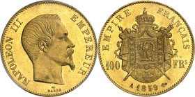 FRANCE - FRANCE
Second Empire / Napoléon III (1852-1870). 100 francs tête nue 1859, A, Paris.
Av. NAPOLEON III EMPEREUR. Tête nue à droite, au-desso...