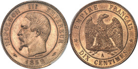 FRANCE - FRANCE
Second Empire / Napoléon III (1852-1870). 10 centimes tête nue 1852, A, Paris.
Av. NAPOLEON III EMPEREUR/ (différent) (date) (différ...
