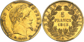 FRANCE - FRANCE
Second Empire / Napoléon III (1852-1870). 5 francs tête laurée 1863, A, Paris.
Av. NAPOLEON III EMPEREUR. Tête laurée à droite, au-d...